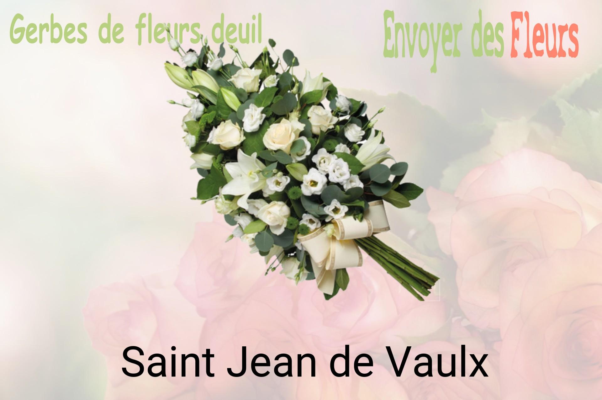 Gerbe de fleurs de deuil livrée à Saint-Jean-de-Vaulx
